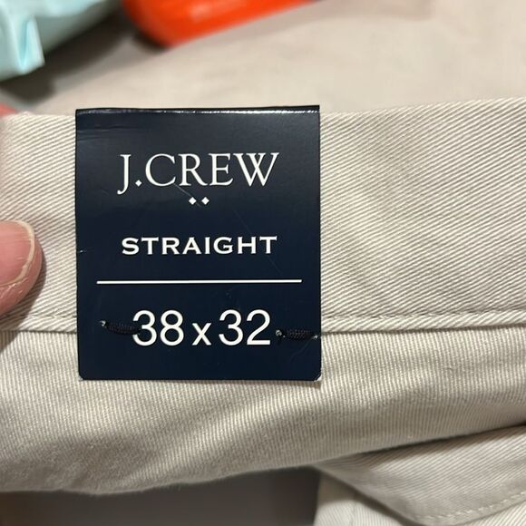 J. Crew factory Straight-fit flex chino pant in Stone NWT size 38/32 - Picture 9 of 14